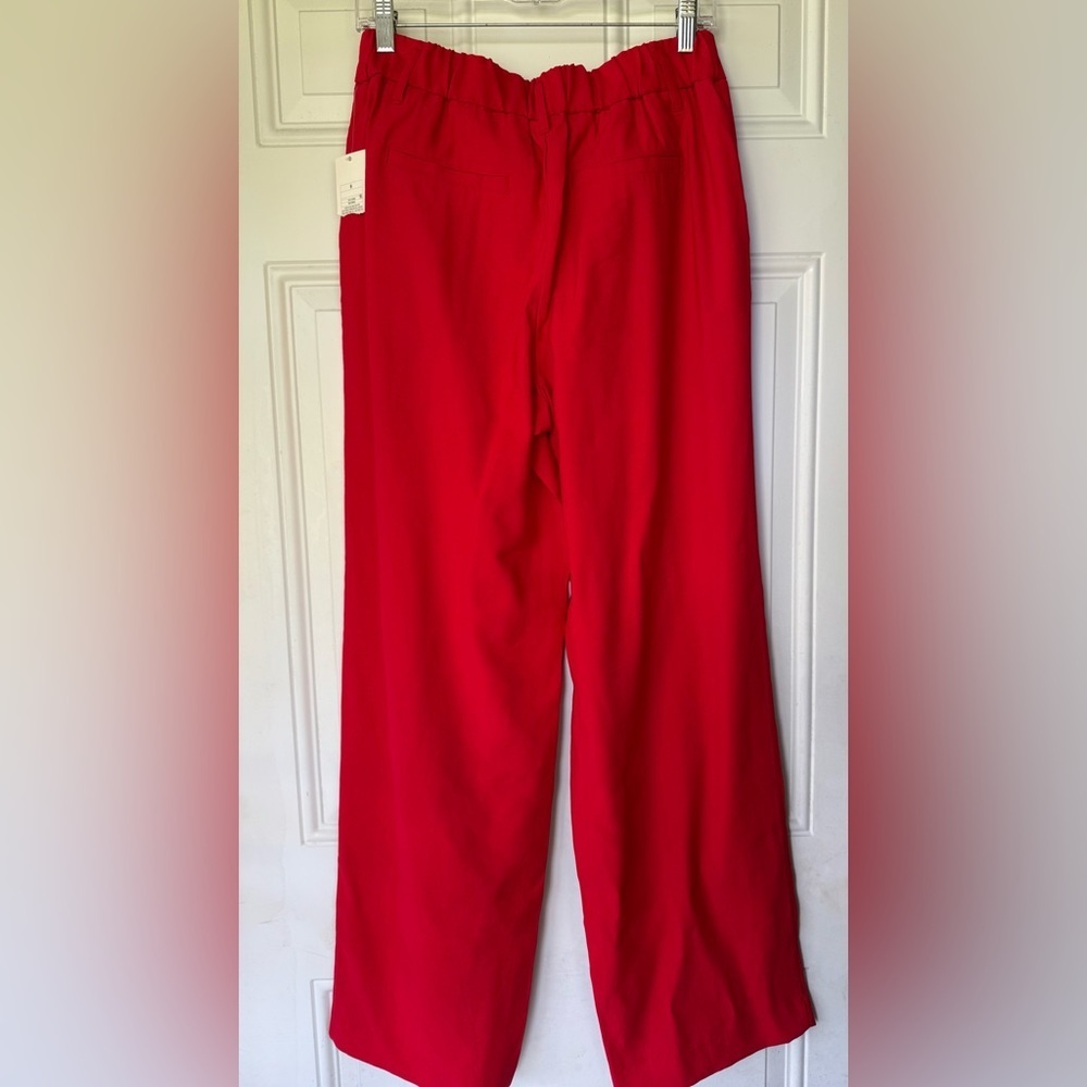 a new day red high rise straight leg trousers - Picture 2 of 7